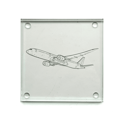 Boeing 787 Dreamliner Aircraft Drinks Coaster Selection | Giftware Engraved