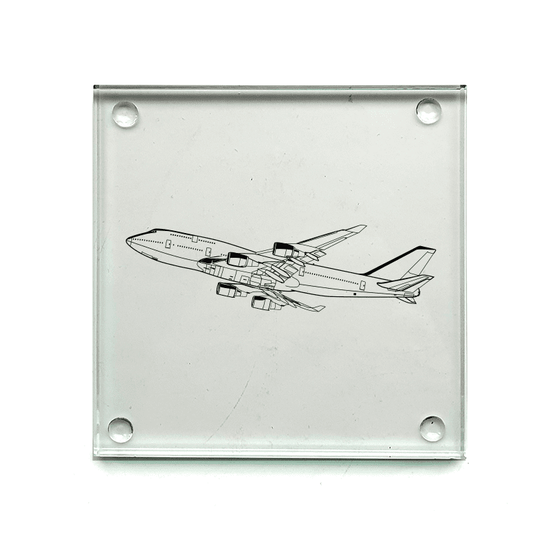 Boeing 747 Aircraft Drinks Coaster Selection | Giftware Engraved