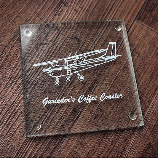 Cessna 152 Aircraft Drinks Coaster Selection | Giftware Engraved