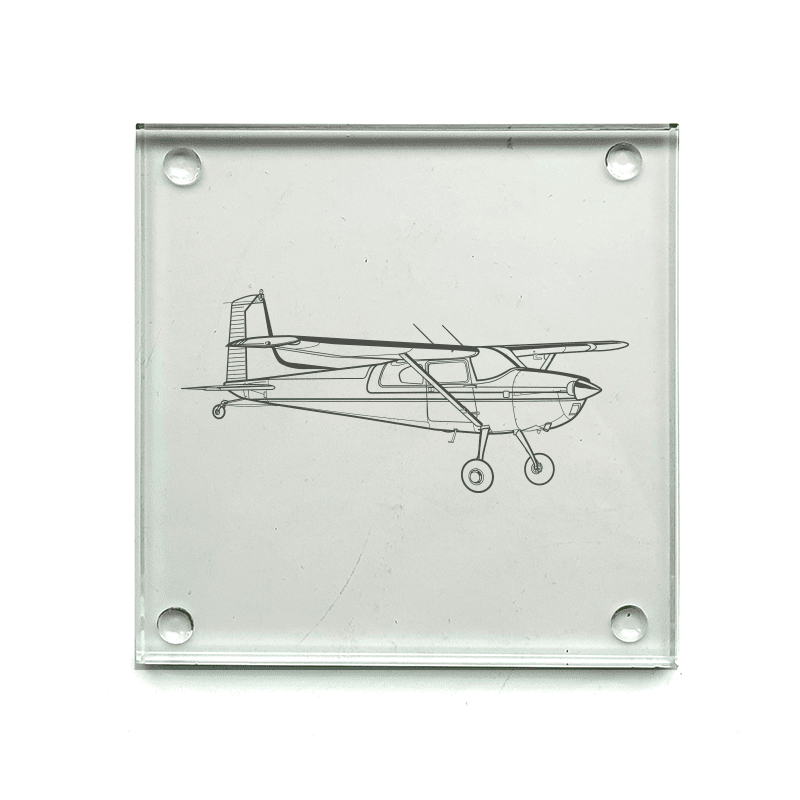 Cessna 180 Aircraft Drinks Coaster Selection | Giftware Engraved