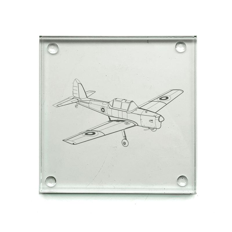 Chipmunk Aircraft Drinks Coaster Selection | Giftware Engraved