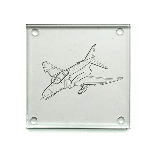 McDonnell Douglas F4 Phantom Aircraft Drinks Coaster Selection | Giftware Engraved