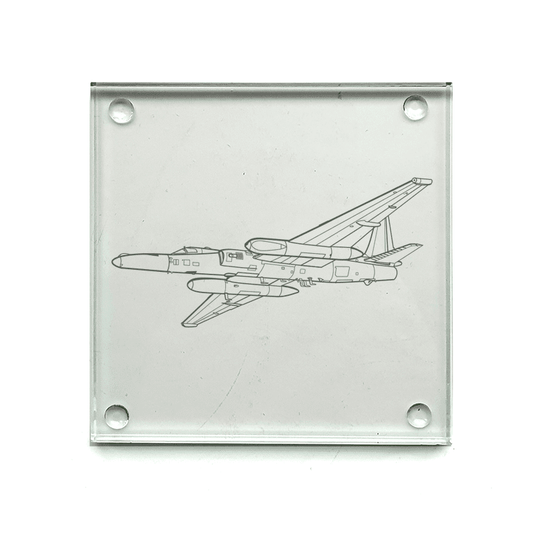 Lockheed U2 Spy Plane Drinks Coaster Selection | Giftware Engraved