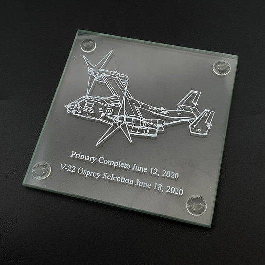 V22 Osprey Aircraft Drinks Coaster Selection | Giftware Engraved