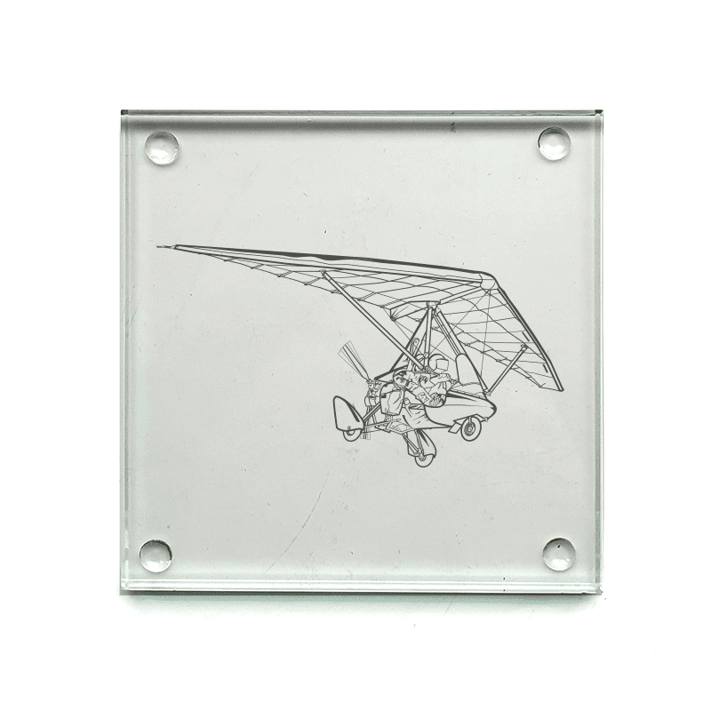 Pegasus Microlight Trike Drinks Coaster Selection | Giftware Engraved
