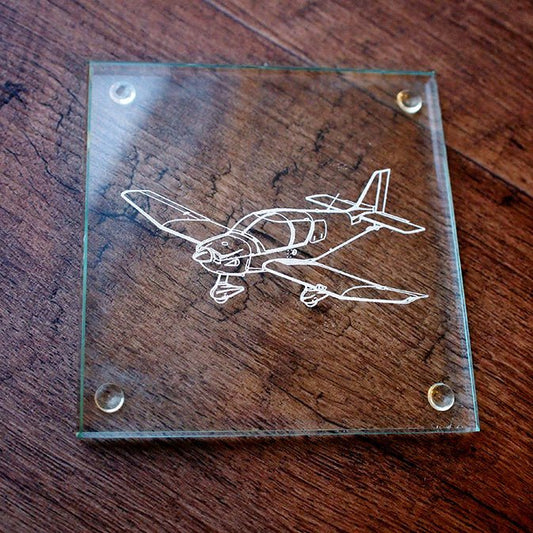 Robin DR400 Aircraft Drinks Coaster Selection | Giftware Engraved