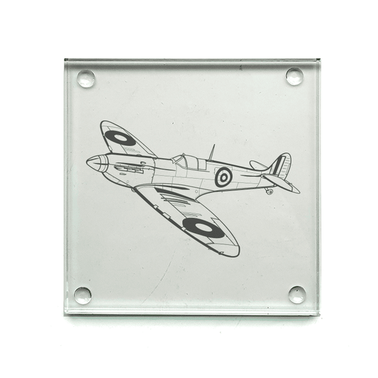 Supermarine Spitfire Aircraft Drinks Coaster Selection | Giftware Engraved