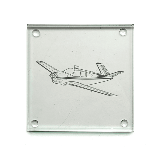 Beechcraft Bonanza Aircraft Drinks Coaster Selection | Giftware Engraved