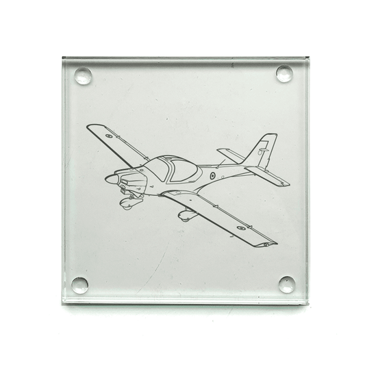 Grob G115 Tutor Aircraft Drinks Coaster Selection | Giftware Engraved