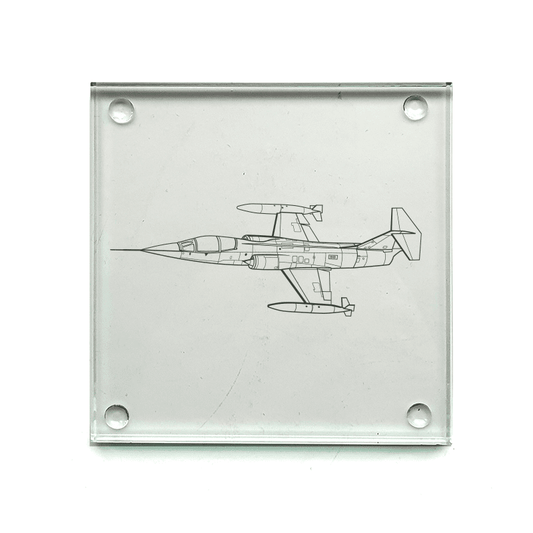 Lockheed F104 Starfighter Aircraft Drinks Coaster Selection | Giftware Engraved