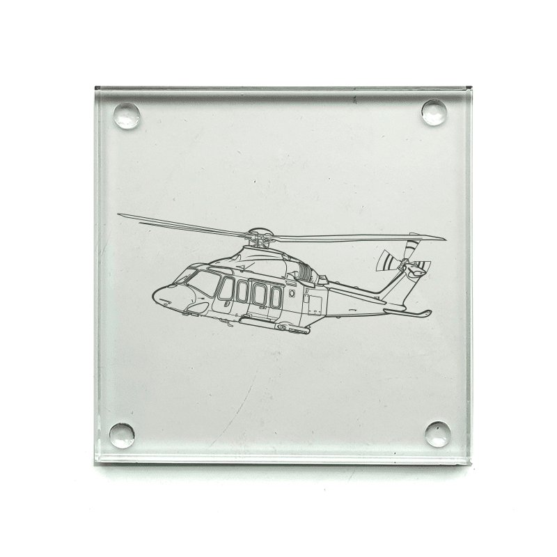 AgustaWestland AW139 Helicopter Drinks Coaster Selection | Giftware Engraved