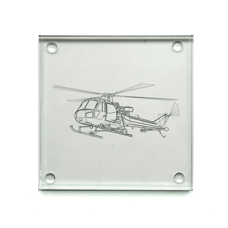 Westland Scout Helicopter Drinks Coaster Selection | Giftware Engraved