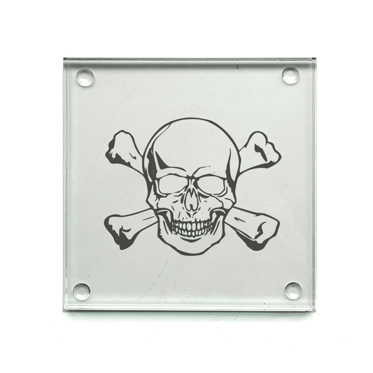 Skull & Crossbones Drinks Coaster Selection | Giftware Engraved