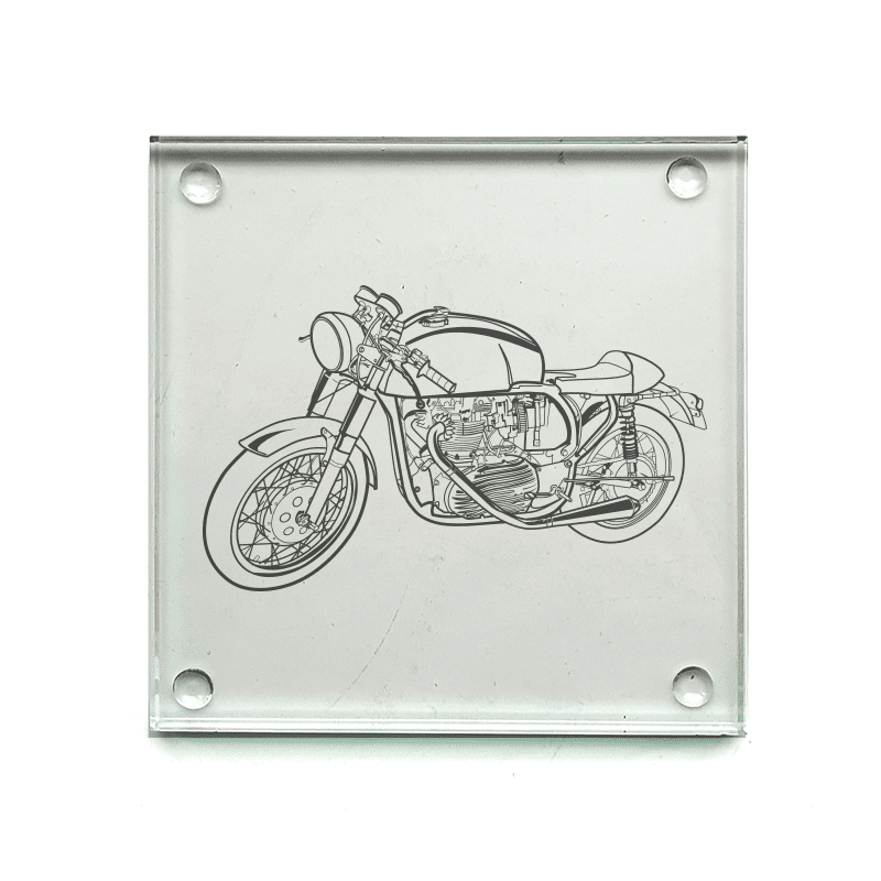 Café Racer Bike Motorcycle Drinks Coaster Selection | Giftware Engraved