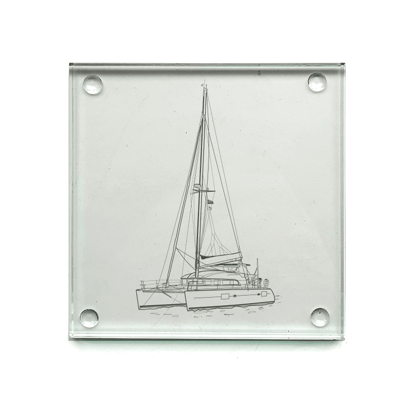 Catamaran Drinks Coaster Selection | Giftware Engraved