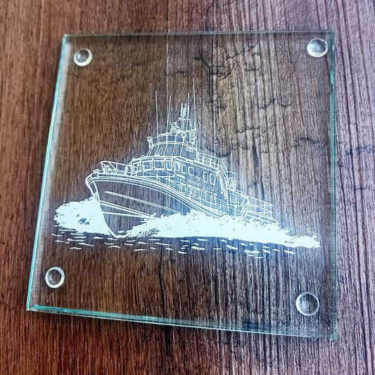 RNLI Lifeboat Drinks Coaster Selection | Giftware Engraved