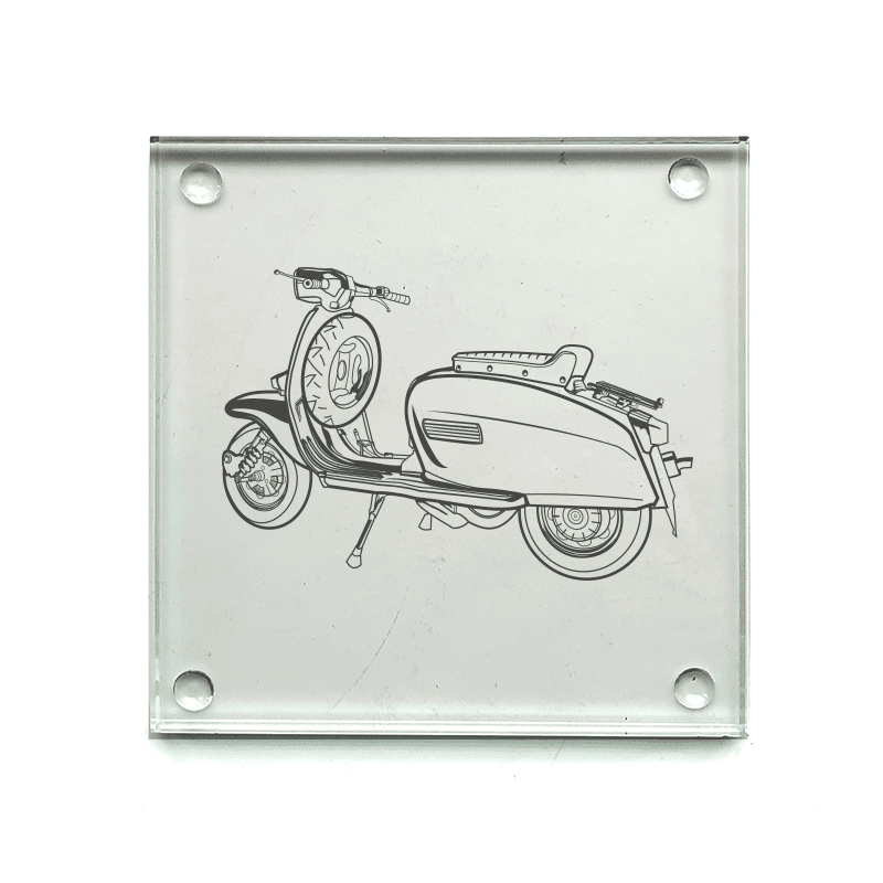 Lambretta Scooter Drinks Coaster Selection | Giftware Engraved