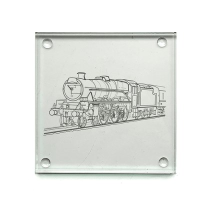 Steam Train Locomotive Drinks Coaster Selection | Giftware Engraved