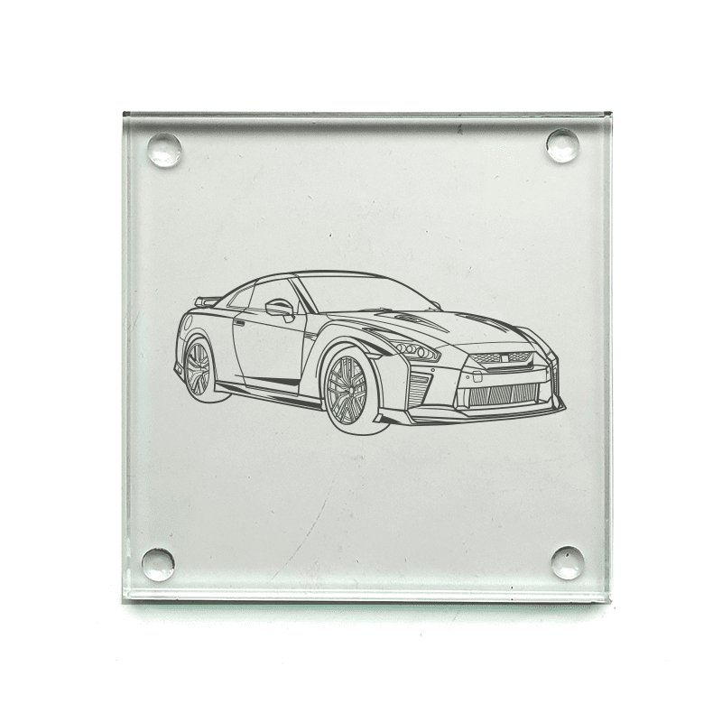 Nissan GT-R35 Drinks Coaster Selection | Giftware Engraved