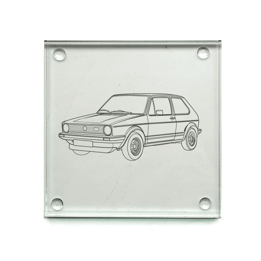 VW Golf Mk 1 Drinks Coaster Selection | Giftware Engraved