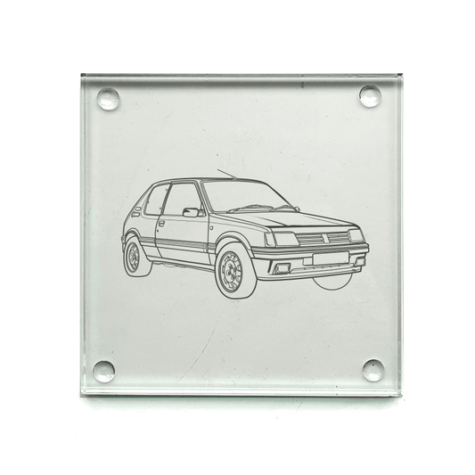Peugeot 205 Gti Drinks Coaster Selection | Giftware Engraved