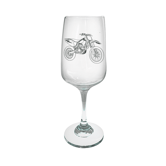 Dirt Bike Motorcycle Wine Glass Selection | Giftware Engraved