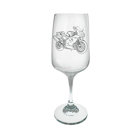 APR RSV Mille Motorcycle Wine Glass Selection | Giftware Engraved