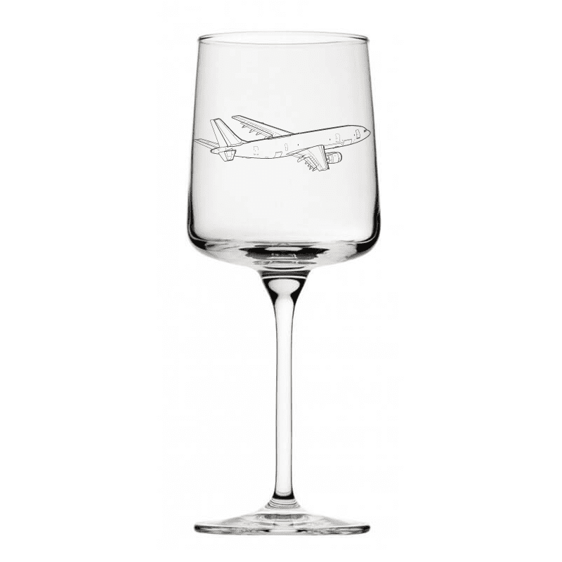 Airbus A300 Aircraft Everyday Wine Glass | Giftware Engraved