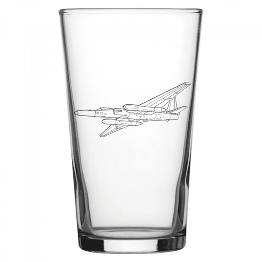 Lockheed U2 Spy Plane Beer Glass | Giftware Engraved