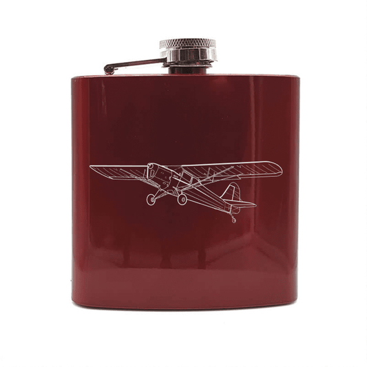 Auster J Series Aircraft Steel Hip Flask | Giftware Engraved