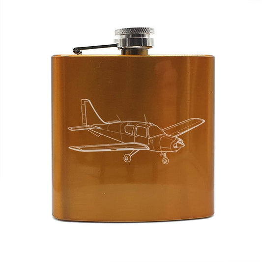 Beagle Pup Aircraft Steel Hip Flask | Giftware Engraved