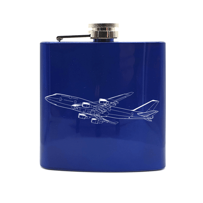 Boeing 747 Aircraft Steel Hip Flask | Giftware Engraved