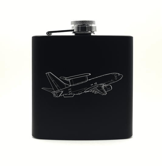 Boeing E7 Wedgetail Aircraft Steel Hip Flask | Giftware Engraved