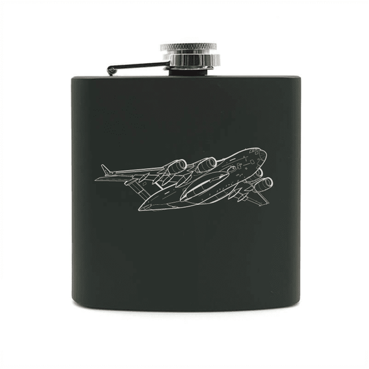 C17 Globemaster Aircraft Steel Hip Flask | Giftware Engraved