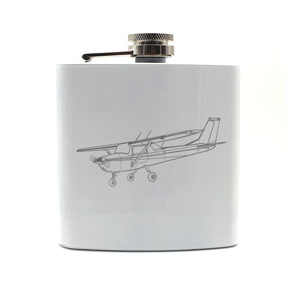 Cessna 152 Aircraft Steel Hip Flask | Giftware Engraved