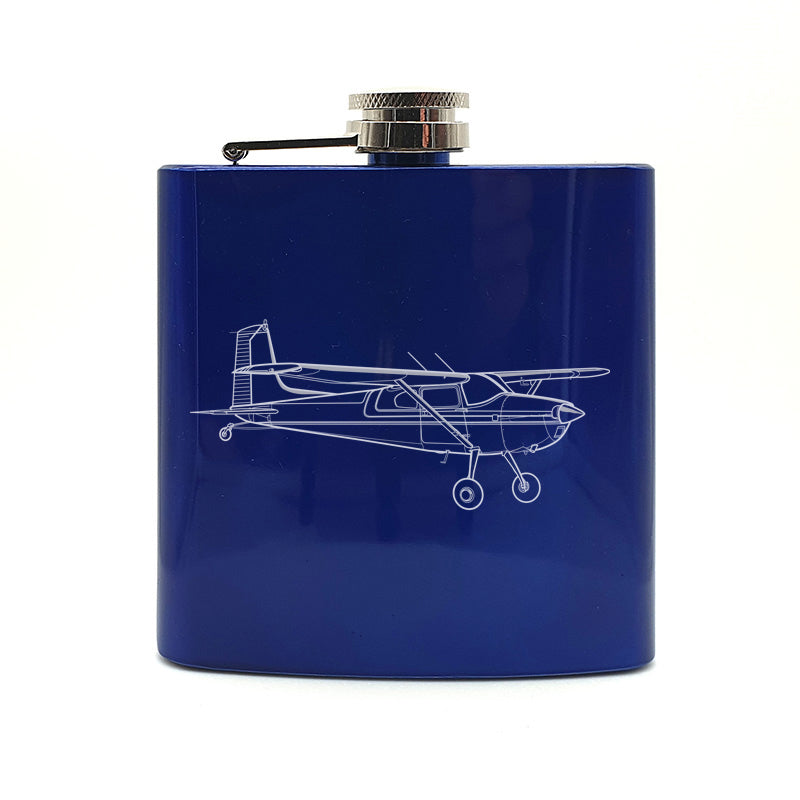 Cessna 180 Aircraft Steel Hip Flask | Giftware Engraved