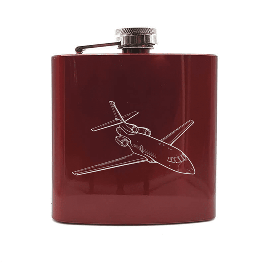 Dassault Falcon 900 Aircraft Steel Hip Flask | Giftware Engraved