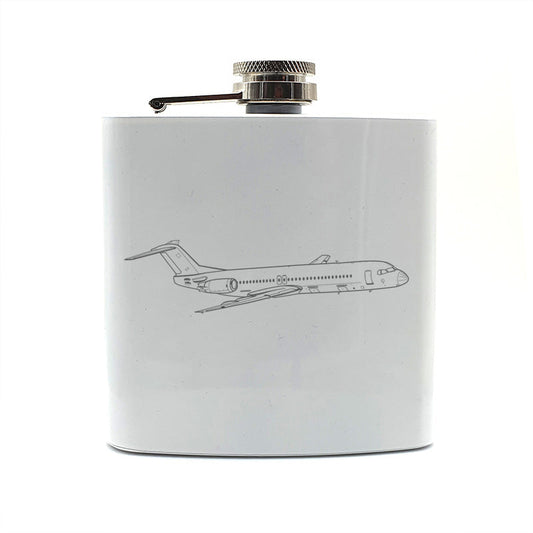 Fokker 100 Aircraft Steel Hip Flask | Giftware Engraved