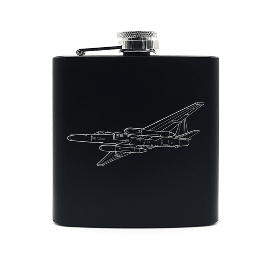 Lockheed U2 Spy Plane Steel Hip Flask | Giftware Engraved