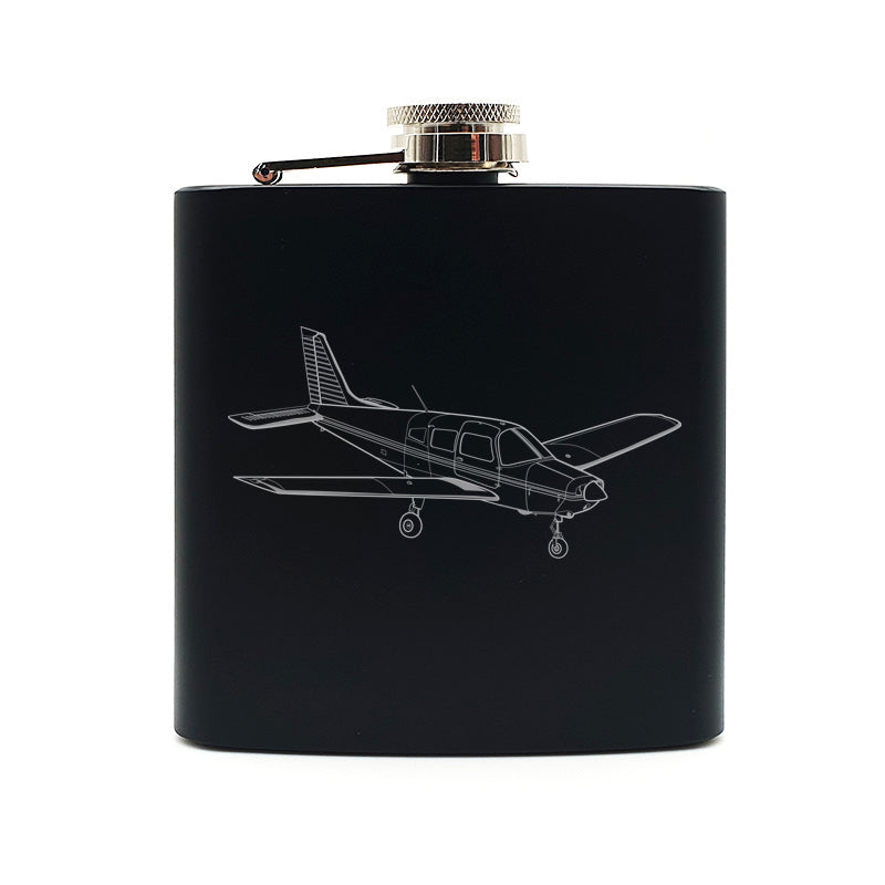 Piper PA28 Aircraft Steel Hip Flask | Giftware Engraved