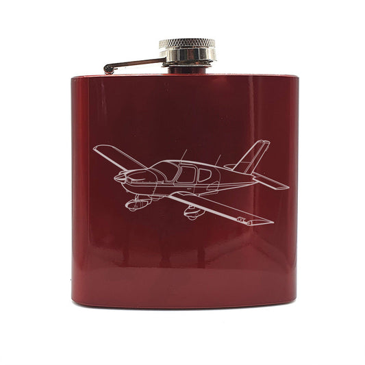Socata TB9 Aircraft Steel Hip Flask | Giftware Engraved