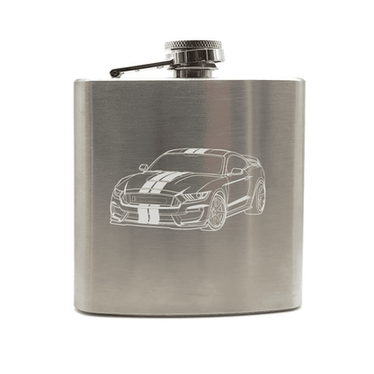 Ford Shelby Mustang Steel Hip Flask | Giftware Engraved