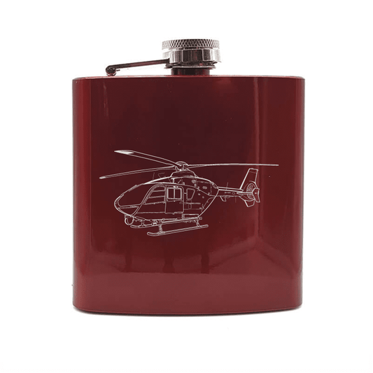 EC 135 Eurocopter Helicopter Steel Hip Flask | Giftware Engraved