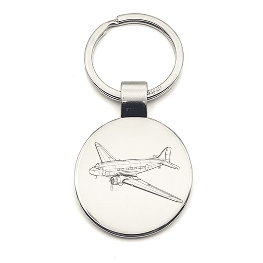 Douglas DC3 Aircraft Key Ring Selection | Giftware Engraved