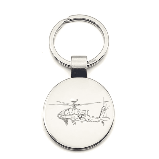Apache Helicopter Key Ring Selection | Giftware Engraved