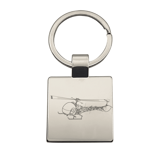 Bell 47 Sioux Helicopter Key Ring Selection | Giftware Engraved
