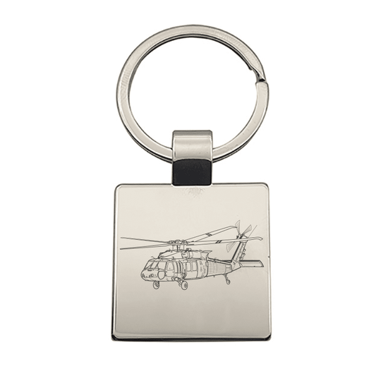 UH60 Blackhawk Helicopter Key Ring Selection | Giftware Engraved