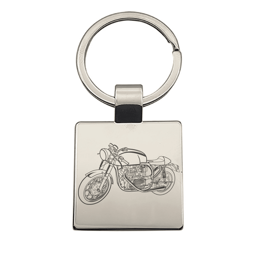 Café Racer Bike Motorcycle Key Ring Selection | Giftware Engraved