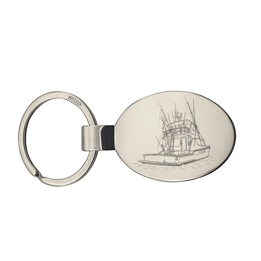 Fishing Yacht Key Ring Selection | Giftware Engraved