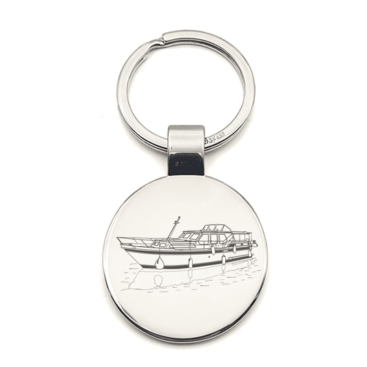 Stevens 1140 Canal Yacht Key Ring Selection | Giftware Engraved